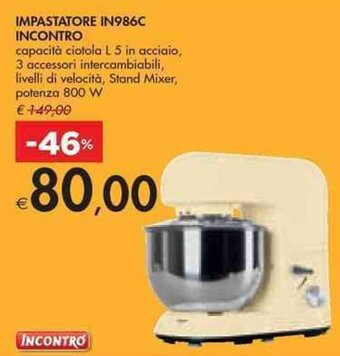 Bennet IMPASTATORE IN986C INCONTRO offerta