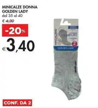 Bennet MINICALZE DONNA GOLDEN LADY dal 35 al 40 offerta
