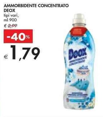 Bennet AMMORBIDENTE CONCENTRATO DEOX tipi vari, ml 900 offerta