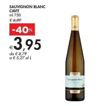 Bennet SAUVIGNON BLANC CAVIT ml 750 offerta