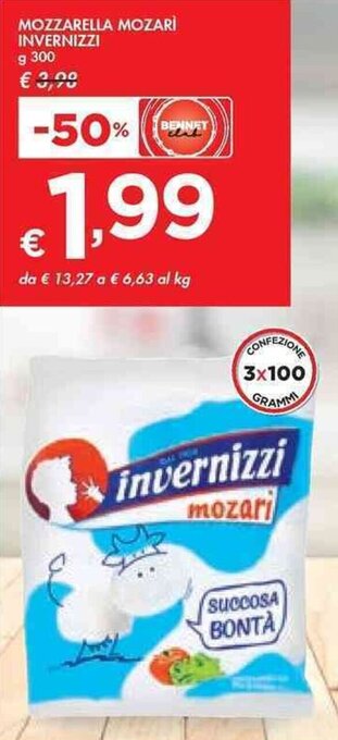 MOZZARELLA MOZARÌ INVERNIZZI g 300