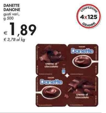 Bennet DANETTE DANONE gusti vari, g 500 offerta