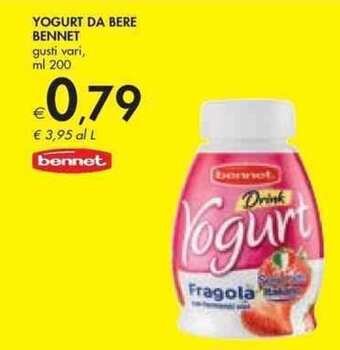 Bennet YOGURT DA BERE BENNET gusti vari, ml 200 offerta