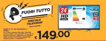 Bennet SMART TV 24" LED LED24HS82A11 UNITED offerta