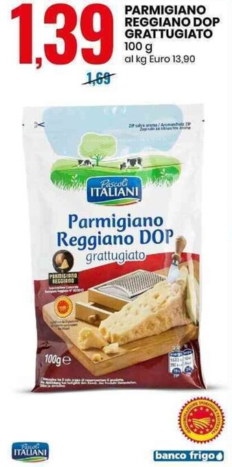 Eurospin PARMIGIANO REGGIANO DOP GRATTUGIATO 100 g offerta