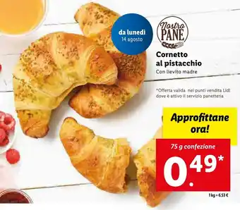 nostro Cornetto al pistacchio 75 g confezione