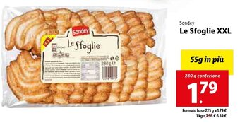Lidl Sondey Le Sfoglie XXL 280 g confezione offerta