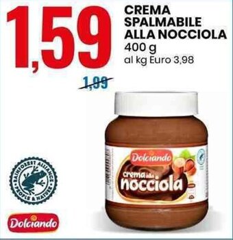 CREMA SPALMABILE ALLA NOCCIOLA 400 g
