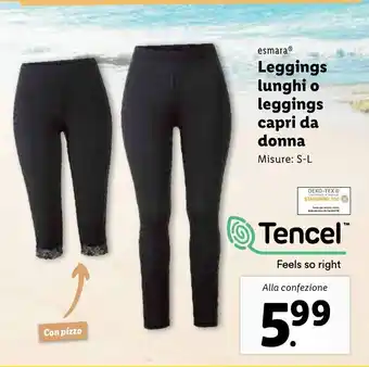 Lidl esmara® leggings capri da donna S-L offerta