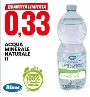 Eurospin ACQUA MINERALE NATURALE 1l offerta
