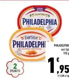 Conad Philadelphia vari tipi offerta