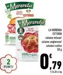 Conad Citterio la merenda offerta