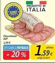 Carrefour Market Finocchiona igp offerta