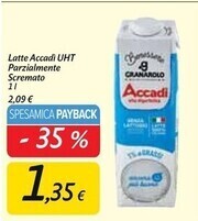 Carrefour Market Granarolo latte accadi uht parzialmente scremato offerta