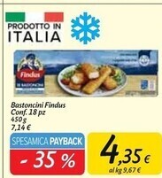 Carrefour Market Findus bastoncini offerta