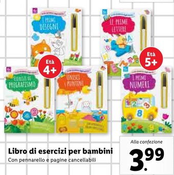 Lidl Libro di esercizi per bambini offerta
