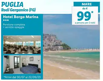 Lidl PUGLIA Rodi Garganico (FG) Hotel Borgo Marina offerta
