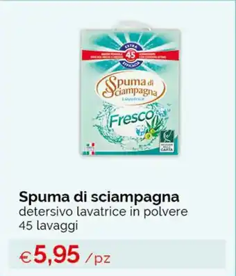 Acqua & Sapone Spuma di sciampagna detersivo lavatrice in polvere 45 lavaggi offerta
