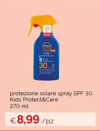 Acqua & Sapone protezione solare spray SPF 30 Kids Protect&Care 270 ml offerta