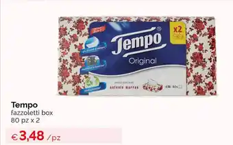 Acqua & Sapone Tempo fazzoletti box 80 pz x 2 offerta