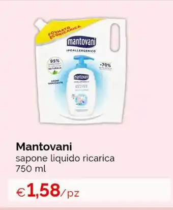 Acqua & Sapone Mantovani sapone liquido ricarica 750 ml offerta