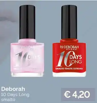 Acqua & Sapone Deborah 10 Days Long smalto offerta