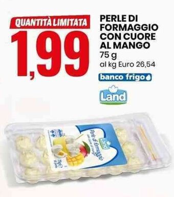 Eurospin PERLE DI FORMAGGIO CON CUORE AL MANGO 75 g offerta
