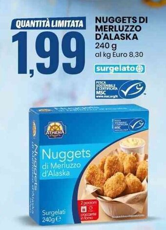 Eurospin NUGGETS DI MERLUZZO D'ALASKA 240 g offerta