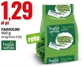 Eurospin FAGIOLINI 500 g offerta