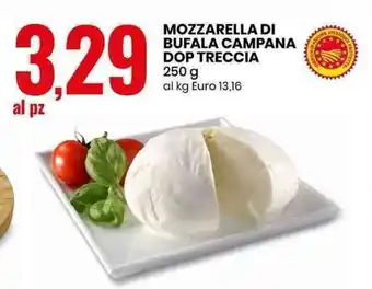 Eurospin MOZZARELLA DI BUFALA CAMPANA DOP TRECCIA 250 g offerta