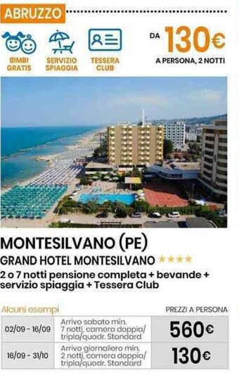 Eurospin MONTESILVANO (PE) GRAND HOTEL MONTESILVANO** offerta