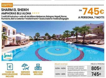 Eurospin SHARM EL SHEIKH AMPHORAS BLU ALOHA offerta