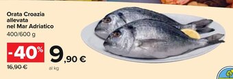 Carrefour Orata Croazia allevata nel Mar Adriatico 400/600 g offerta