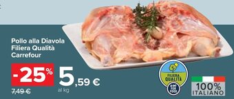 Carrefour Pollo alla Diavola Filiera Qualità Carrefour offerta