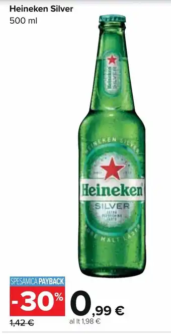 Carrefour Heineken Silver 500 ml offerta