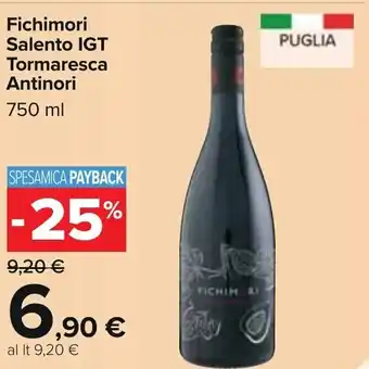 Carrefour Fichimori Salento IGT Tormaresca Antinori 750 ml offerta