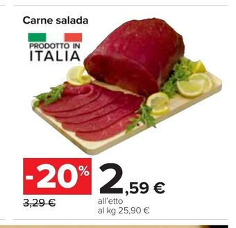 Carrefour Carne salada offerta