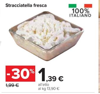 Carrefour Stracciatella fresca offerta