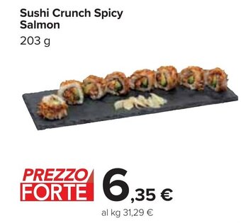 Carrefour Sushi Crunch Spicy Salmon 203 g offerta