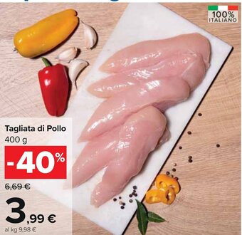 Carrefour Tagliata di Pollo 400 g offerta