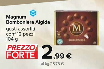 Carrefour Magnum Bomboniera Algida gusti assortiti conf 12 pezzi 104 g offerta