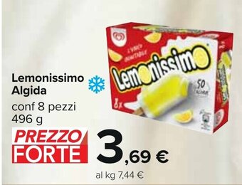 Carrefour Lemonissimo Algida conf 8 pezzi 496 g offerta