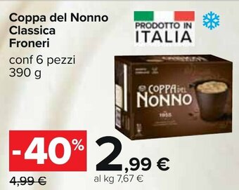 Carrefour Coppa del Nonno Classica Froneri conf 6 pezzi 390 g offerta
