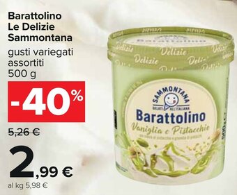Carrefour Barattolino Le Delizie Sammontana 500 g offerta