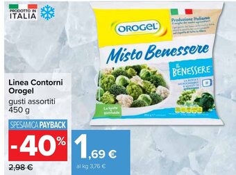 Carrefour Linea Contorni Orogel gusti assortiti 450 g offerta