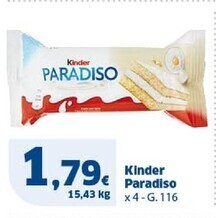 Sigma Kinder paradiso offerta