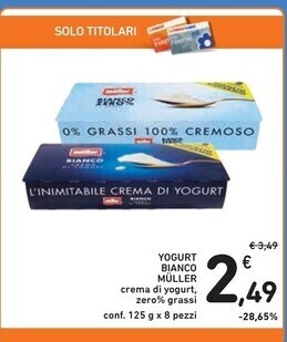Spazio Conad Muller yogurt bianco offerta