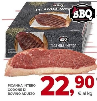 Todis Picanha intero codone di bovino adulto offerta