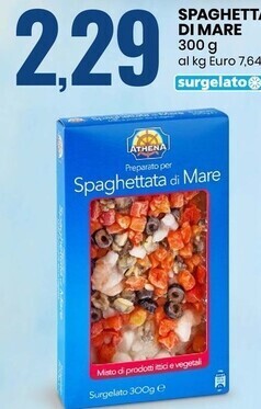 Eurospin Athena spaghettata di mare offerta