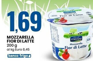 Eurospin Pascoli italiani mozzarella fior di latte offerta